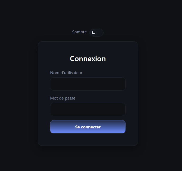 Login site web